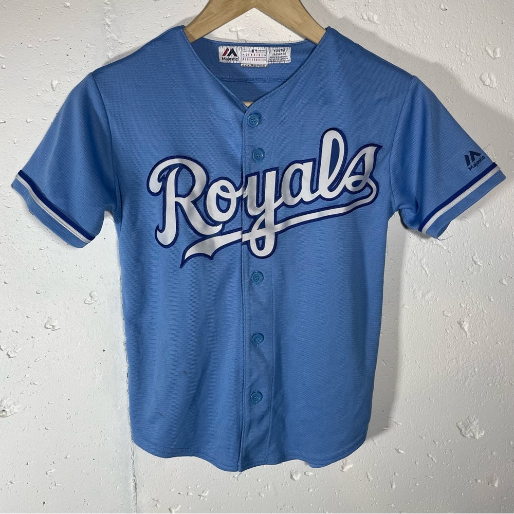 Majestic Light Blue Royals Jersey